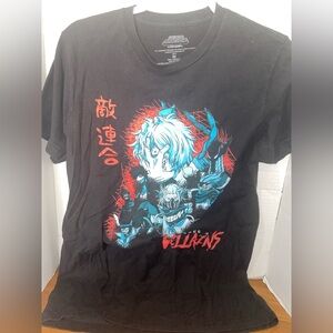 My Hero Academia "League of Villains"  Short Sleeve Graphic T-shirt Anime Size M